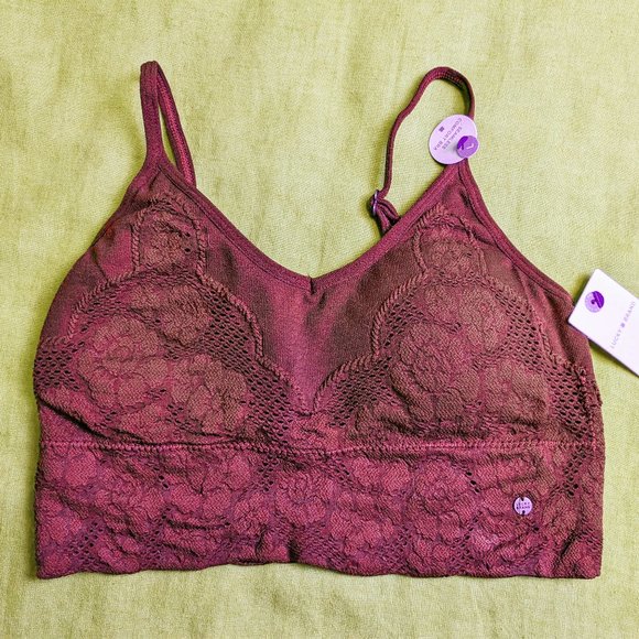Lucky Brand Red Long Line Bra Size L - Picture 1 of 7